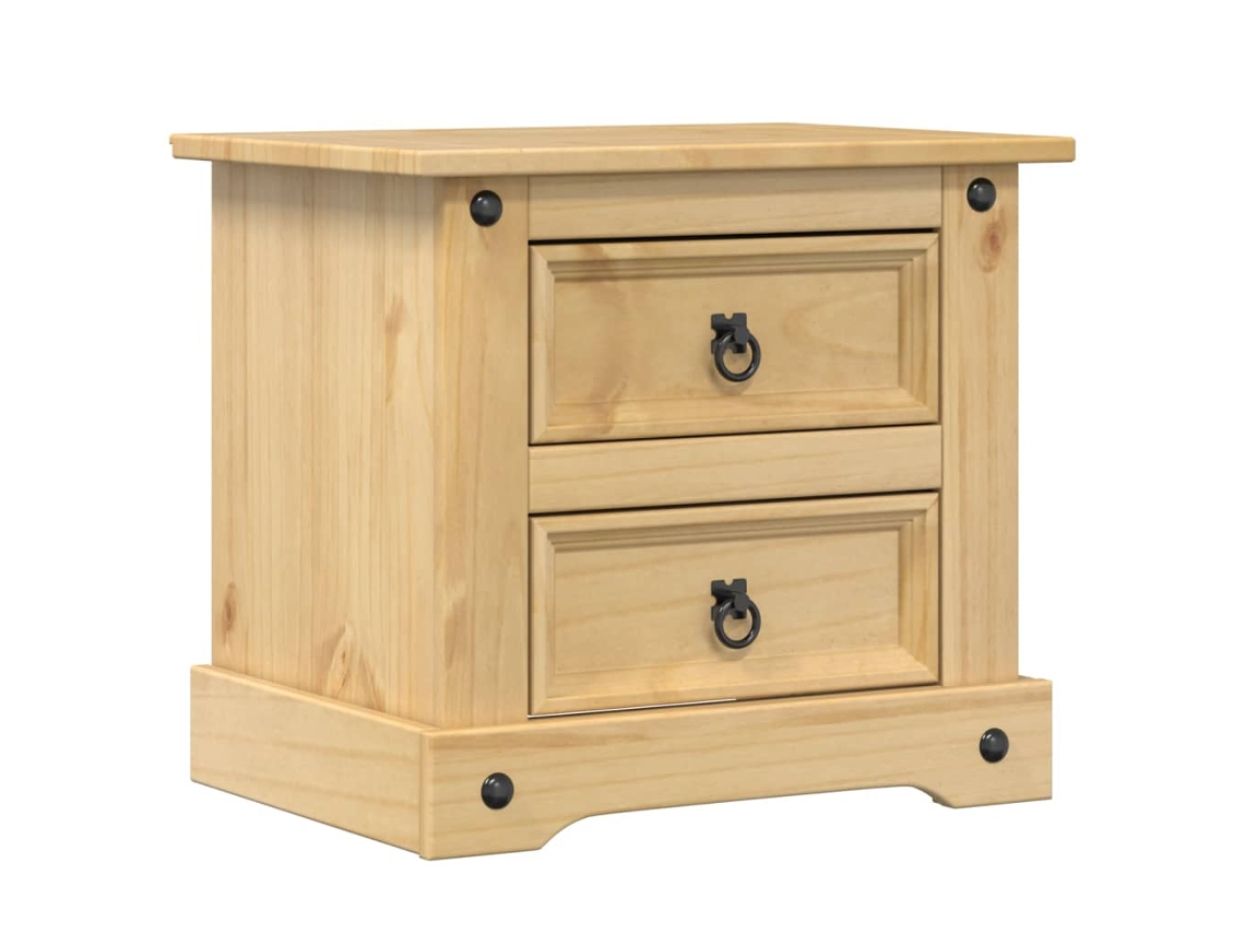 Bedside Cabinet, Bedside Cabinets Vidaxl Marrom Madeira De Pinho (n/a)