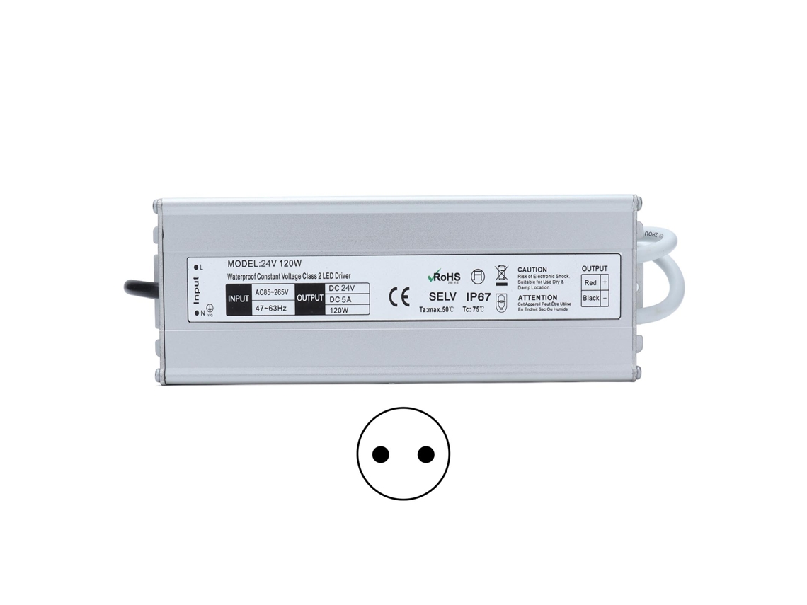 HKJ Fonte de Alimentação LED 120W IP67 Transformador