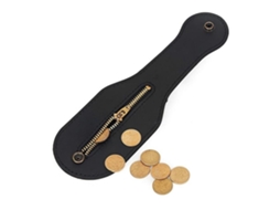 Organizador de Monedas de Cuero con Cremallera S/MARCA