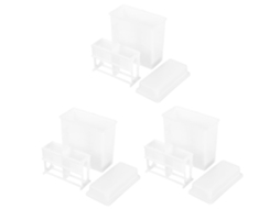 Suporte Para Microscópio Iplusmile De 3 Peças, Suporte De Plástico Com Compartimentos