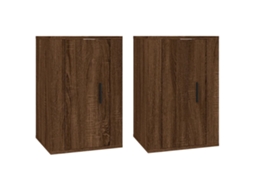 Conjunto de suportes de parede para TV 40x34,5x60 cm Carvalho Castanho MAISON EXCLUSIVE