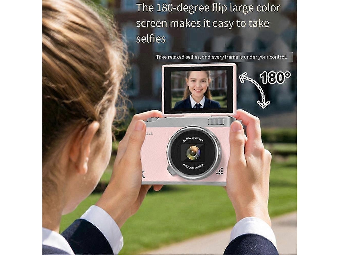 Câmara Digital 4k 48mp Com Autofoco, Ecrã De 2,4 Polegadas E Cartão De 32 Gb