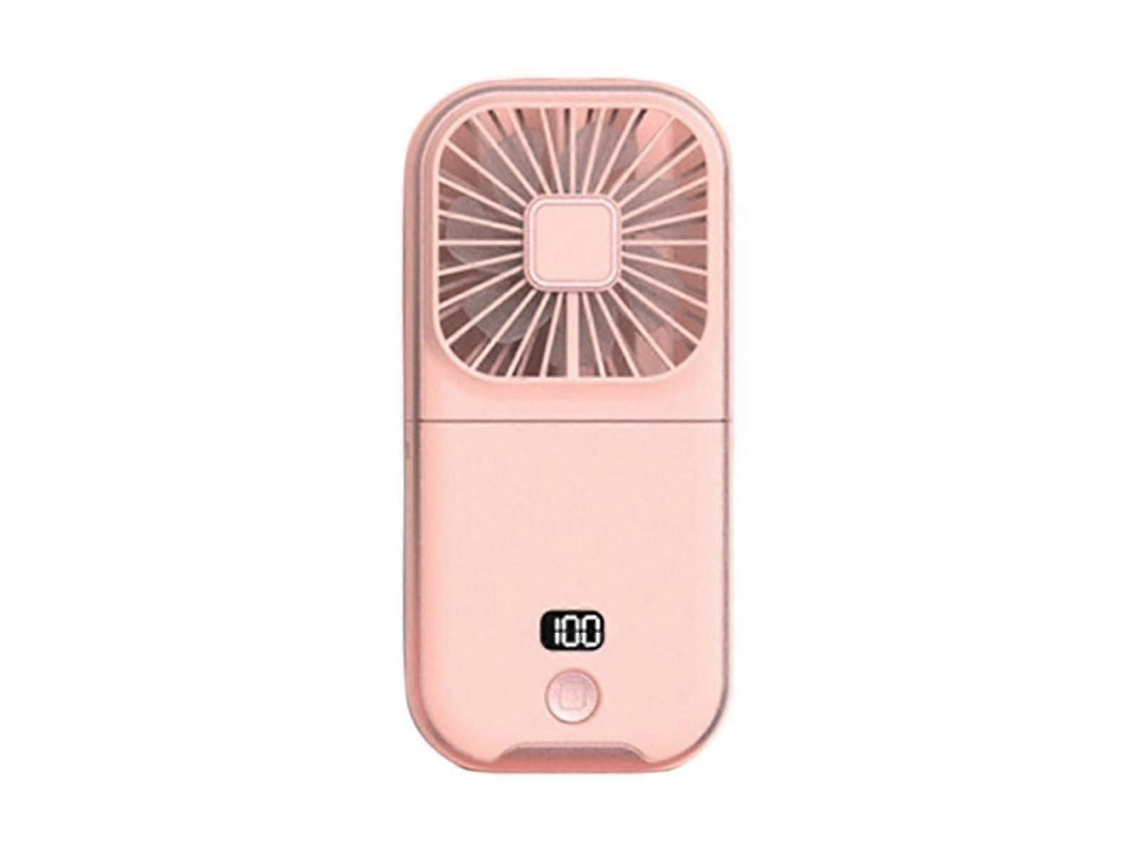 Ventilador De Pescoço Portátil Dobrável, Mini Com Bateria Recarregável, Mão Co M Bateria.