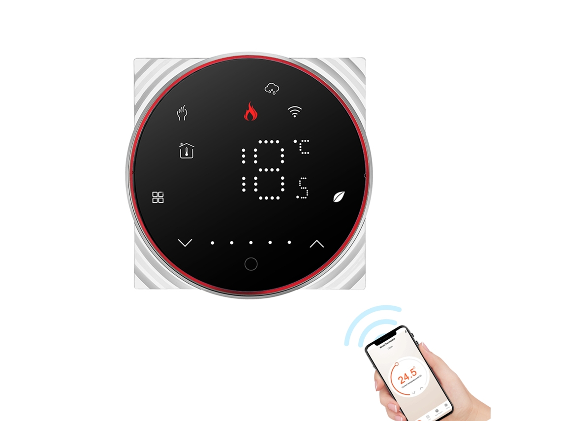 Termostato Wifi Tuya Primerox com Controle de Voz e Programável