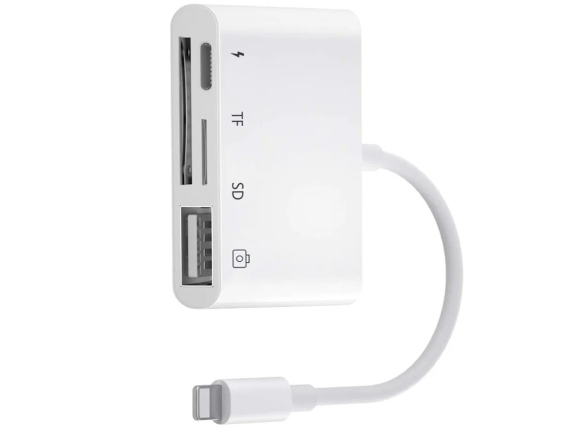 Adaptador de Rede Ethernet USB 3 em 1 RJ45 YIZHOOD Branco
