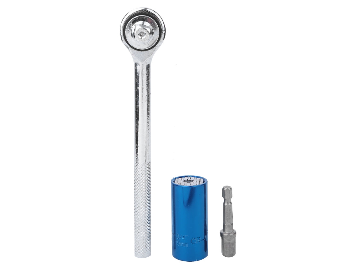Chave De Torque Universal 3/8 Polegada Adaptador De Soquete Conjunto Ferramenta Reparo Automotivo
