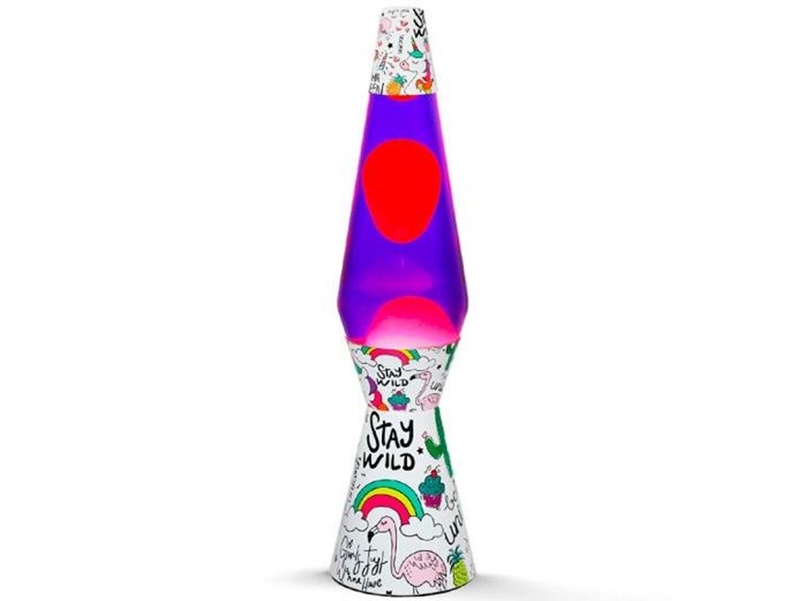 Candeeiro de Lava Itotal Roxo Unicórnio Multicolor