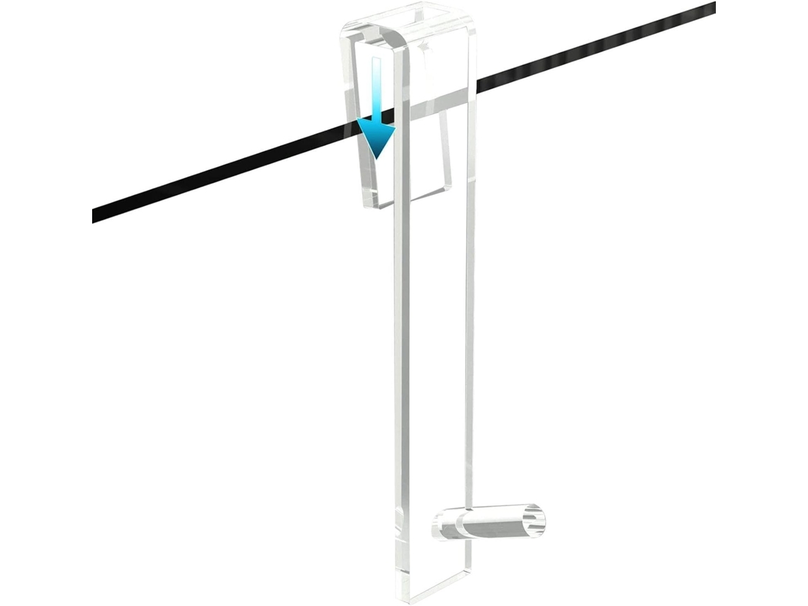 Gancho Transparente E Resistente Para Porta De Vidro Box Chuveiro