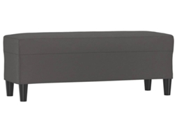 Bench, Benches Vidaxl Cinzeto Couro Artificial (100 X 35 X 41 Cm)