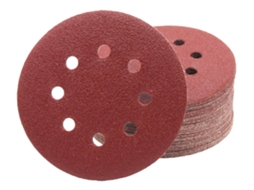 Discos Abrasivos 180 Unidades à 125mm 8 Furos Para Lixadeiras Orbitais Folhas Abrasivas Btforus (30 Cada Grão 40/60/80/120/180/240)