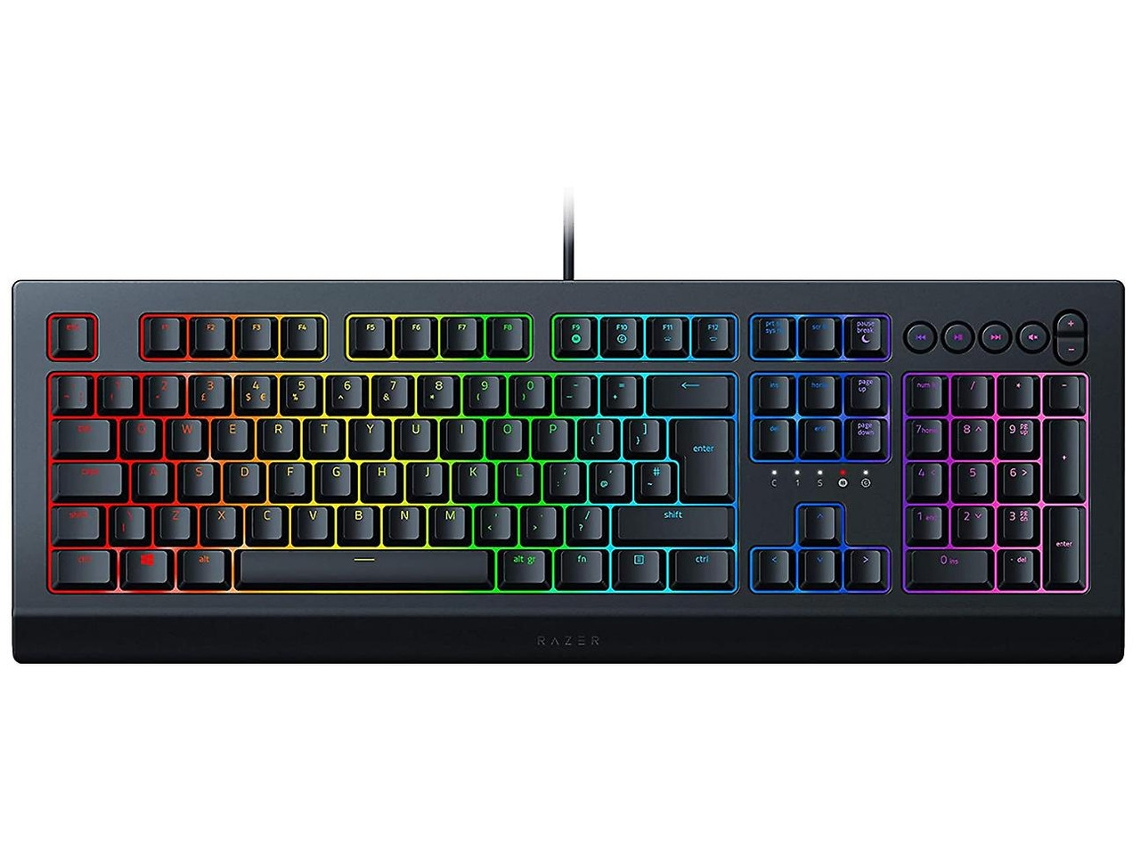Teclado Para Jogos Yizhood Membrana Suave Programável Rgb Chroma Preto