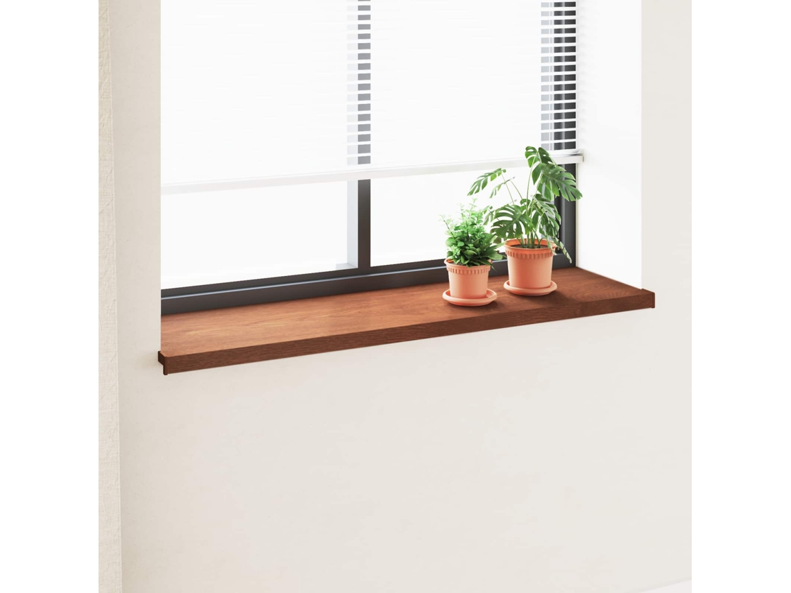 Vidaxl Soleira De Janela Madeira Marrom 140 X 45 X 4,5 Cm Pvc
