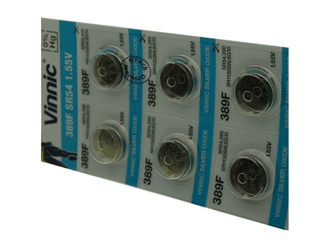 Conjunto de 10 Pilhas OTECH Vinnic para SWATCH SNOWPASS
