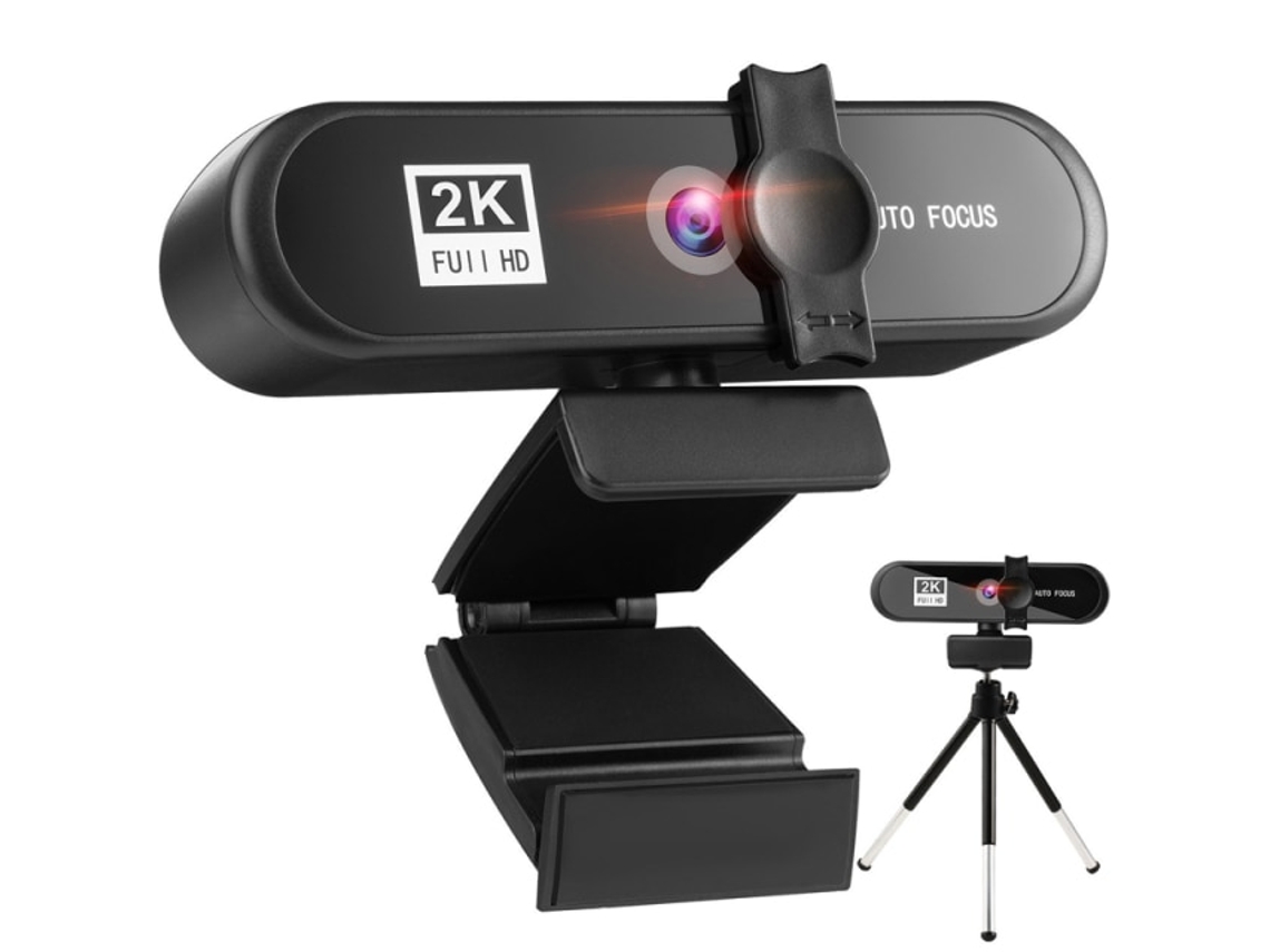 Webcam 2k Hd Usb 3.0 Câmera Microfone Embutido Para Pc Brilvibera