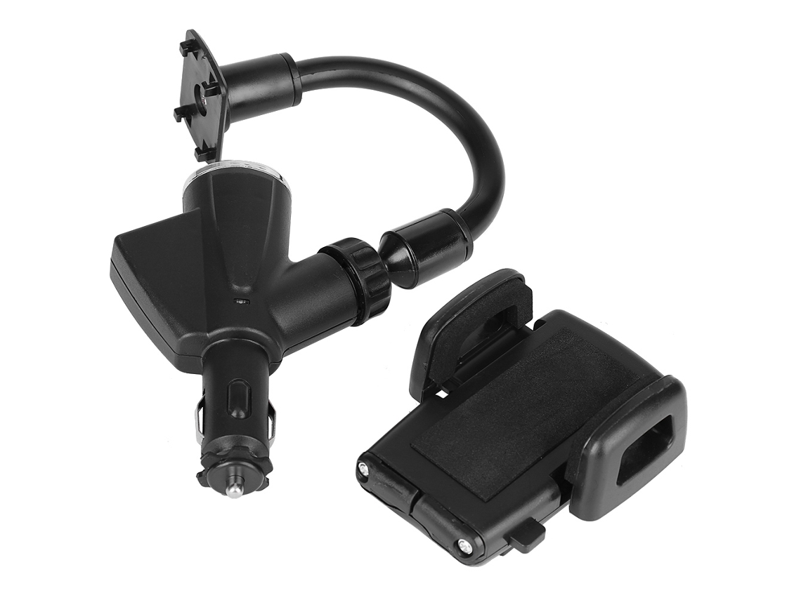 Carregador de Carro LAXISCREED (dual Usb, Suporte Celular)