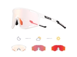 Óculos de Ciclismo MDUG fotocromáticos unissex com lentes de polipropileno translúcidas e proteção UV400