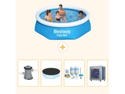 Bestway Piscina Bestway Fast Set Redonda - 244x61 Cm - 5-peças S264