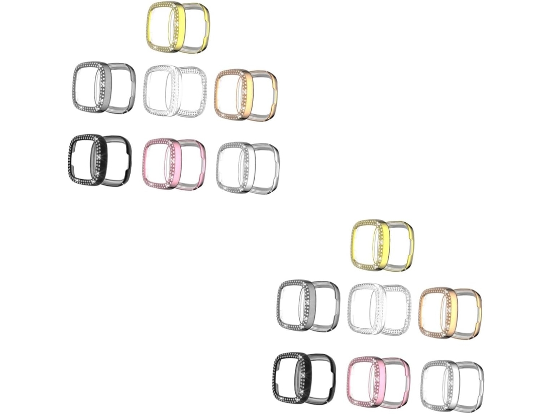 Conjunto De 14 Capas Protetoras Tpu Com Strass Para Smartwatches