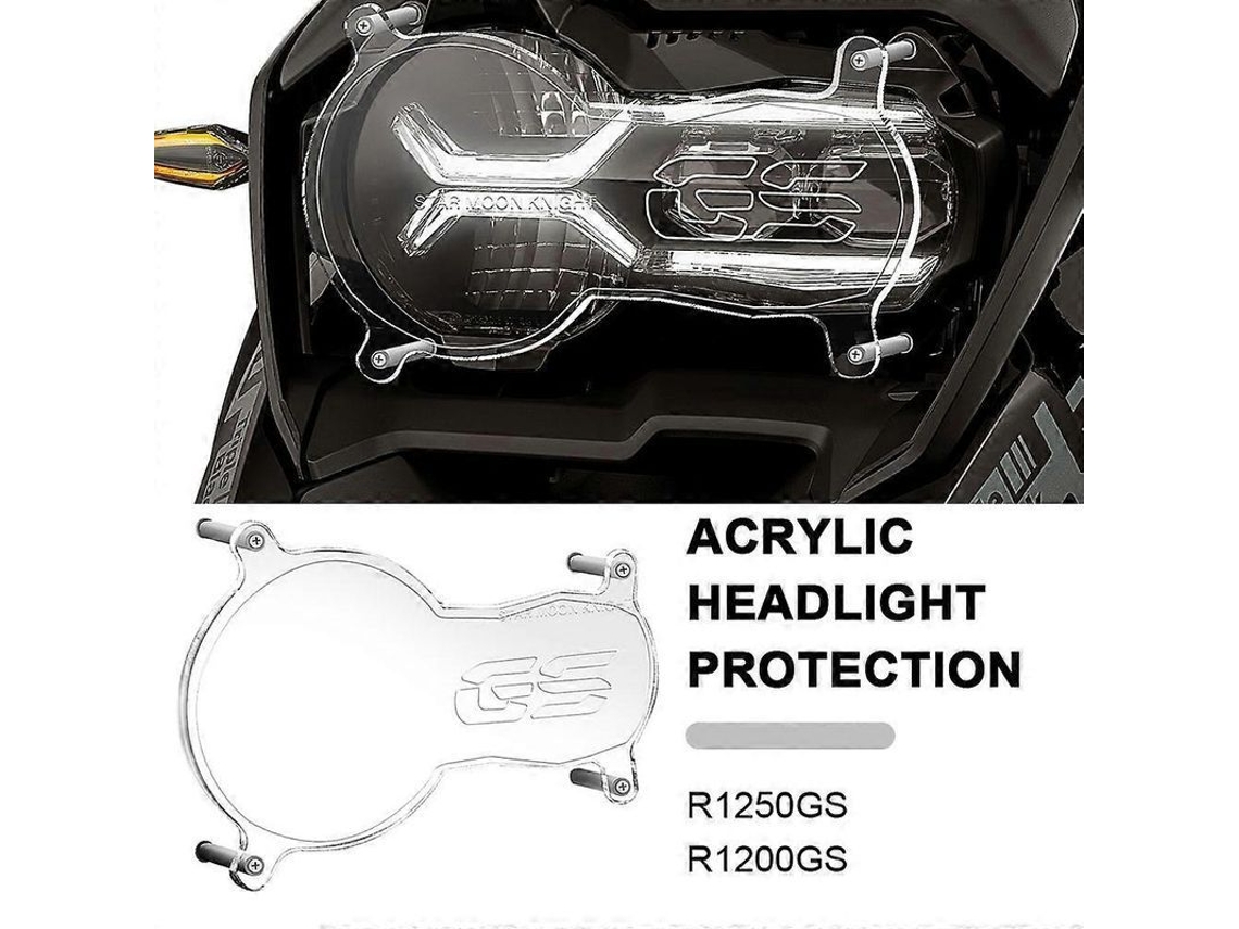 Protetor de Farol em Acrílico para Motocicleta Bmw R1200gs R1250gs R 1250 Gs Lc 2013 2023 CHARM