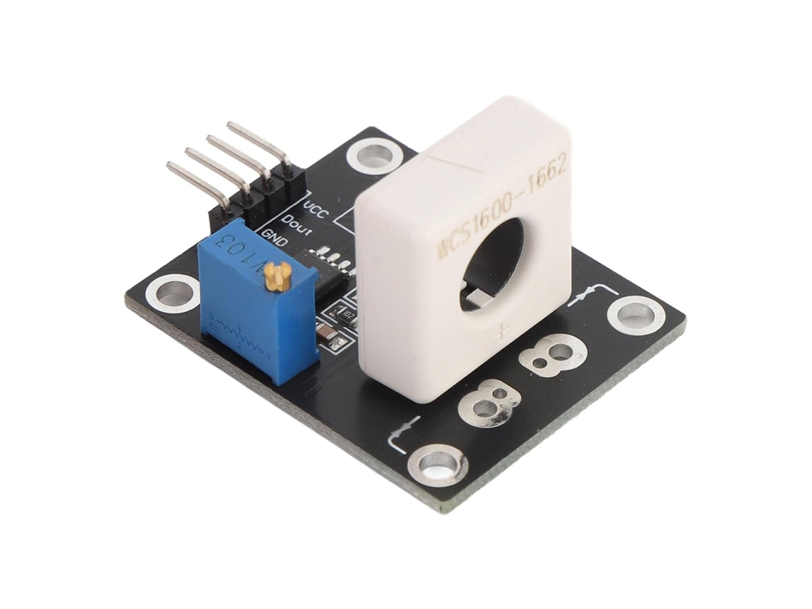 Módulo Sensor De Corrente Hall Placa Abs Wcs1600 Dc5v