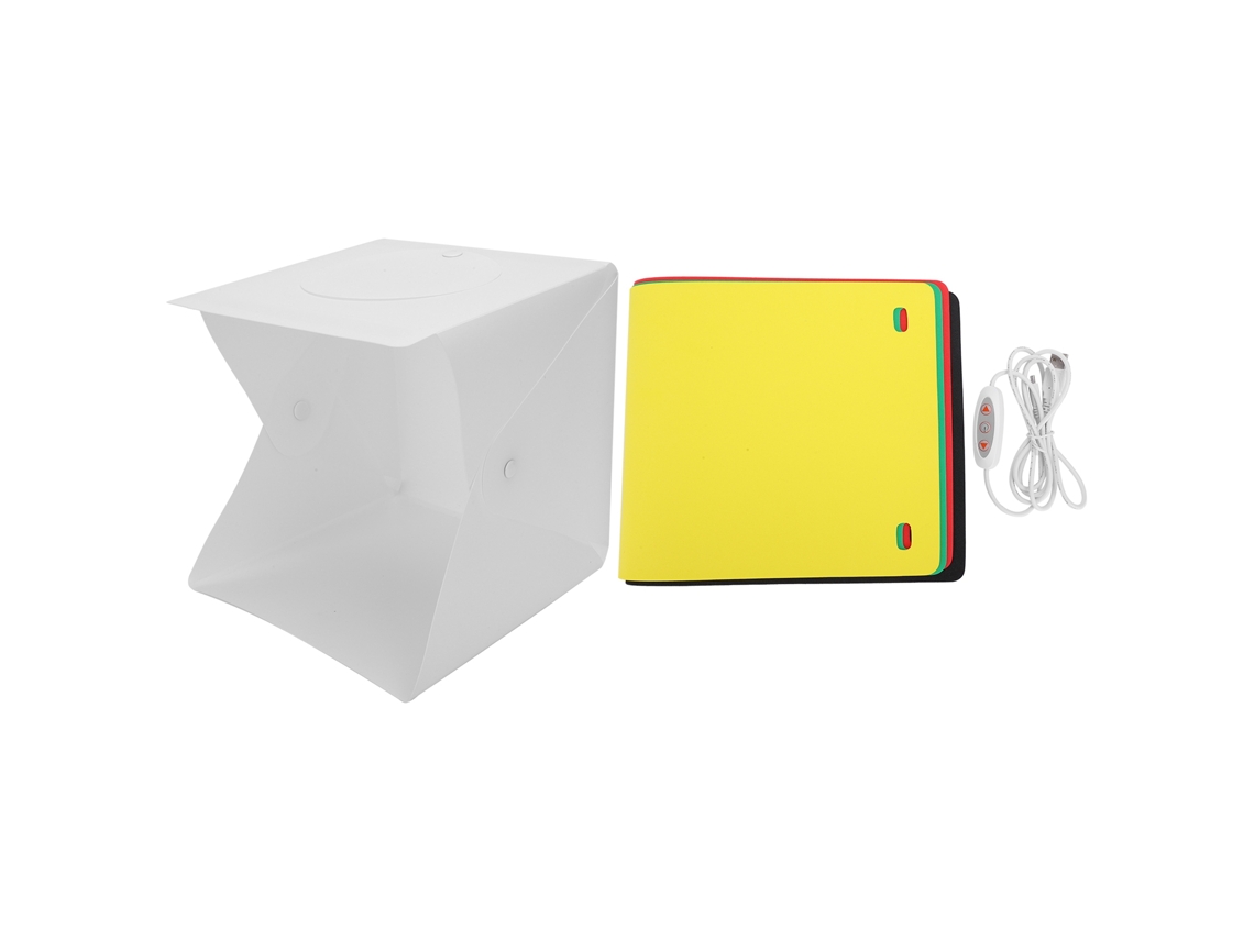 20cm Soft Light Photography Box Portable Folding Lighting Softbox With 6 Color Backdrops LAXISCREED