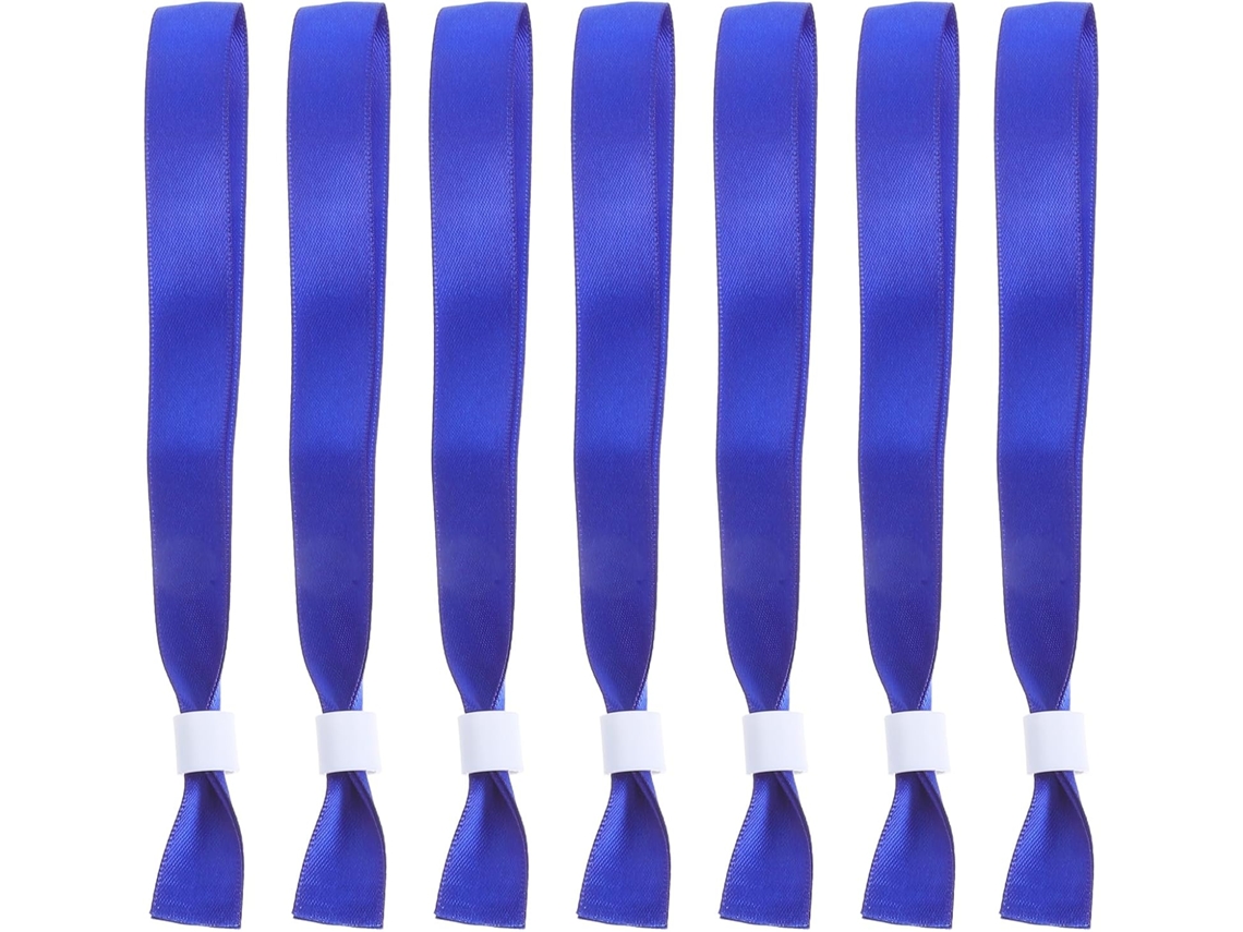 Pulseiras De Tecido Para Eventos, 20 Unidades, Poliéster, Azul