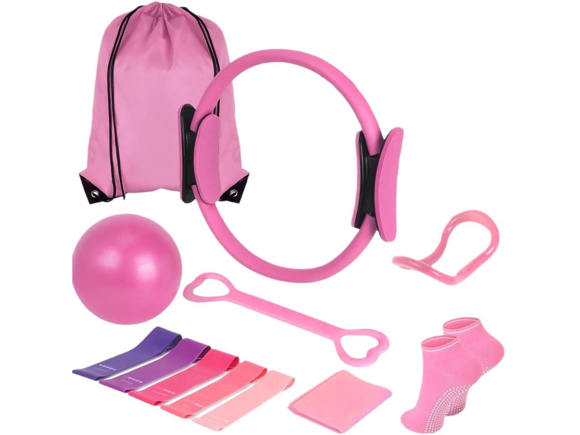 Conjunto De Acessórios De Pilates (rosa)