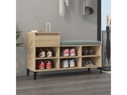 Vidaxl Sapateira 102x36x60 Cm Derivados De Madeira Carvalho Sonoma