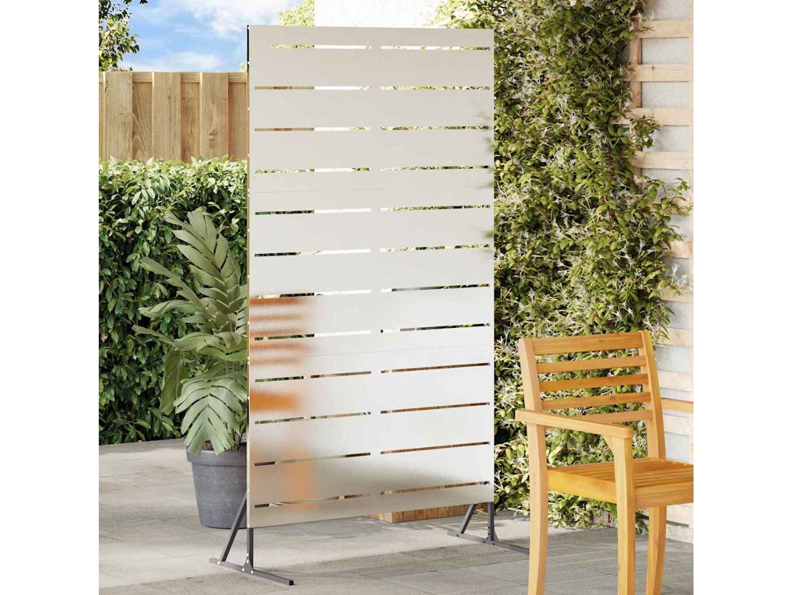 Vidaxl Protetor De Privacidade 100 X 50 X 180 Cm Aço Inoxidável