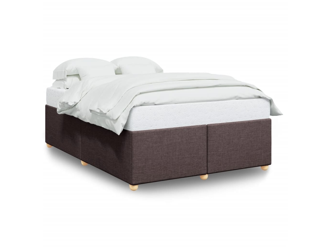 Bed Frame, Bed Frames Vidaxl Marrom Tecido (140 X 200 Cm)