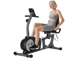 Cycling Trainer Prateado, Resistência 8 Estágios, 122-137x62x103cm, Cinza, Aço+preto