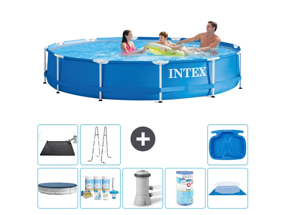 Intex Piscina Com Estrutura Redonda - 366x76 Cm - 9-peças S31591