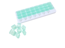 Caixa De Medicamentos Tg Practical Dosett Verde Aquaforge (31 Compartimentos)