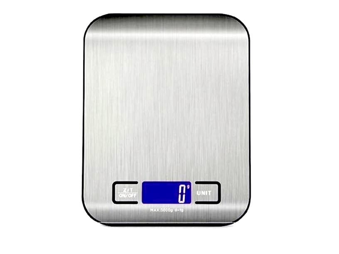 Balança de Cozinha Bolso em Aço Inoxidável AQUAFORGE (1g 5kg)