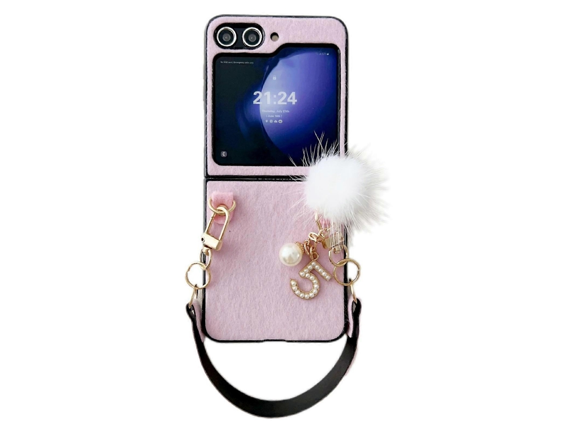 Capa De Celular De Pelúcia Com Cobertura Total E Alça