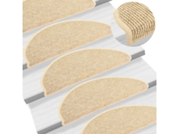 Stair Mat, Stair Mats Vidaxl Bege Tecido (65 X 21 X 4 Cm)