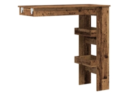 Wall Bar Table, Wall Bar Tables Vidaxl Marrom Madeira Processada (n/a)