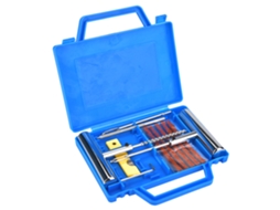 Kit de Reparo de Pneus 13 Peças com Caixa para Automóveis e Motos