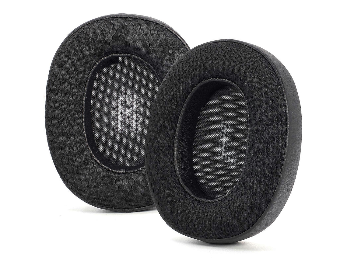 Almofadas de reposição para Jbl E55bt: Combinação de Couro Proteico e Malha Inspirada no Futebol. GIECY (1 par)
