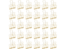 Clipes de metal para estrutura, largos e resistentes, 30 unidades, para escola, mesa e casa, Dourado