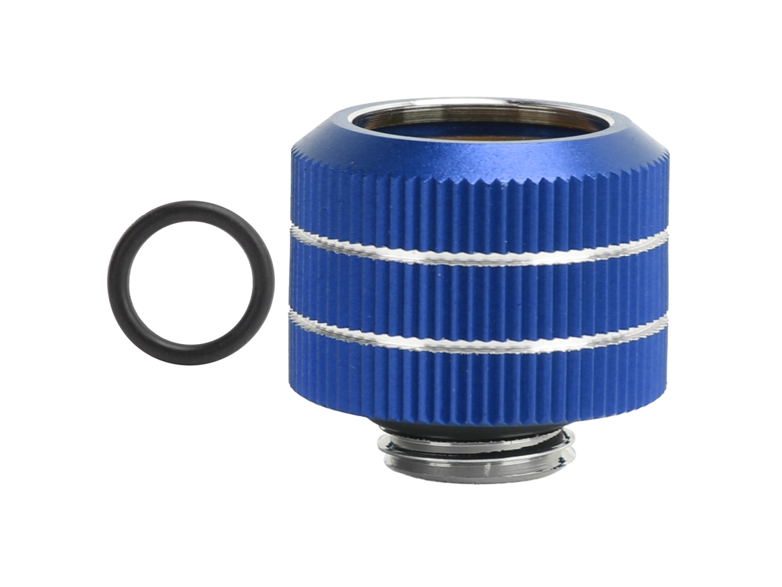 Conectores De Tubo Rígido Fast Twist Parafuso Rápido Para Água Da Computador G1/4 Azul 16mm