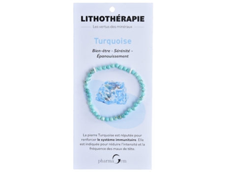 Pulseira Litoterapia Turquesa 4 Mm PHARMAGEM