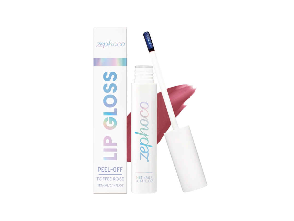 Gloss Labial Rosa Toffee, Brilho Descascável e Protetor para os Labios LAXISCREED