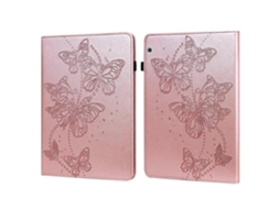 Capa de couro com padrão de borboleta em relevo horizontal para Huawei MediaPad T3 10 de 9,6 polegadas (Webake)