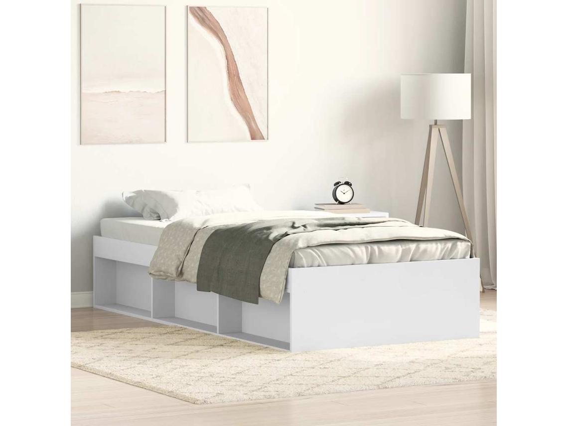Vidaxl Estrutura De Cama 100x200 Cm Branco
