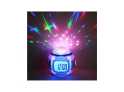 Despertador Infantil Para Meninos E Meninas Com Projetor De Estrelas Musical, Luz Noturna Led E Vela. Presente Ideal Para O Natal Aquaforge