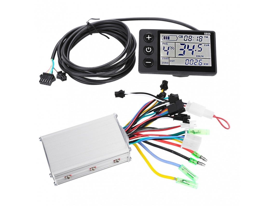 Controlador De Bicicleta Elétrica 24v 48v 250w 350w Kit Sem Escovas Com Lcdvayotoy