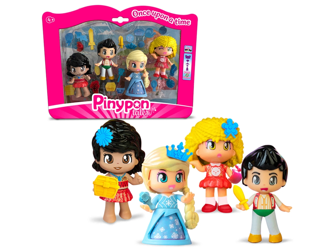 Set De 4 Figuras De Cuento Pinypon