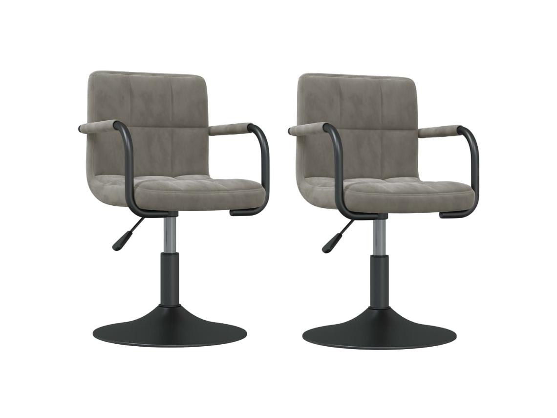 Swivel Dining Chair, Swivel Dining Chairs Vidaxl Cinzeto Veludo (n/a)