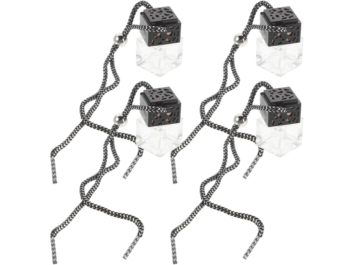 Garrafas De Vidro Preto Com Tampas Perfuradas Para Difusor De Aromatizador De Ar De Carro